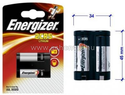 ENERGIZER 2CR5 lítium FOTÓ-elem 6V 1500mAh 1db/bl. 1.