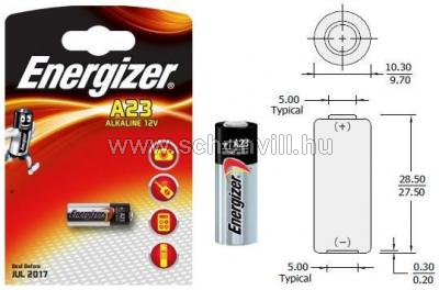 ENERGIZER A23/E23A alkáli elem 12V 55mAh 1db/bliszter 1.