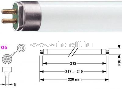 SYLVANIA F6 T5 BL350 Blacklight 6W G5 rovarcsapda fénycső 1.