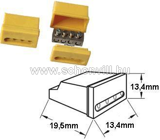 TRACON TRK4 Szigetelt csavaros vezetékösszekötő 4x1,5-4 mm2 1.