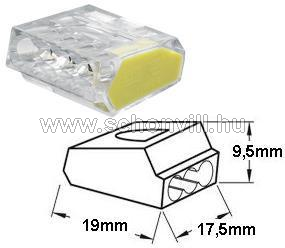 Rugós vezetékösszekötő 1,5-2,5mm2, 4-es 1.