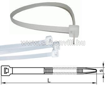 TRACON 120PR Kábelkötegelő 98 x 2.5 mm natúr, PA 6.6 1.