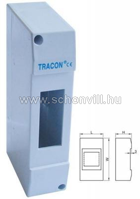 TRACON EDFK-1/1AN Elosztódoboz falon kívüli, ajtó nélkül 1 sor/1 modul, IP42 1.