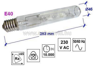TRACON FHL-E40-400W Fémhalogén fényforrás 400 W, E40, 6000 K 1.