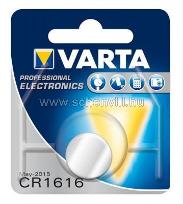 VARTA CR1616 6616gombelem 3V 55mAh Ø16mmx1,6mm 1db/bliszter 1.