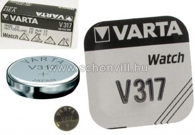 VARTA V317 ezüst-oxid gombelem 1,55V SR516SW SR62 1db/miniblister 1.