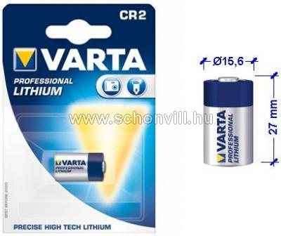 VARTA 6206 CR2 3V Professional Lithium elem Ø15,6x27mm 1.