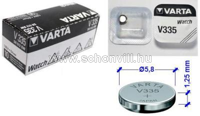 VARTA V335 gombelem 1,55V SR512SW Ø5,8x1,25mm 1db/minibliszter 1.