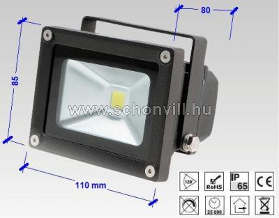 NBB 253200015 JUPITER MCOB LED-es reflektor 10W 240V 900lm 110x85x80mm 25000h 4000°K IP65 fekete 1.