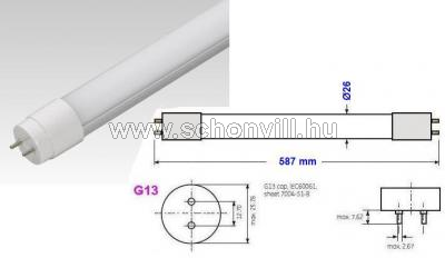 NBB 251020015 LED-fénycső 10W, L=600mm, 4000°K natúr fehér, G13 1200lm 30000h 1.