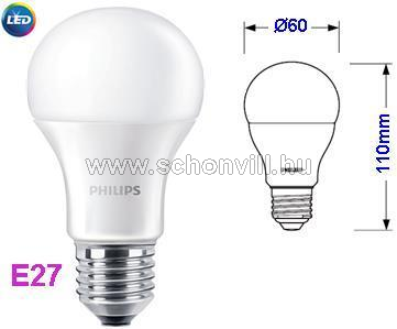 PHILIPS 49074700 CorePro LEDbulb ND 13-100W A60 E27 827 izzó WW meleg fehér 1521lm 15000h HKDval 1.