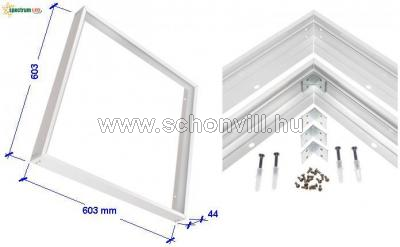 SPECTRUM ACC035010_FRAME Szerelőkeret 600x600mm-es LED panelekhez 1.