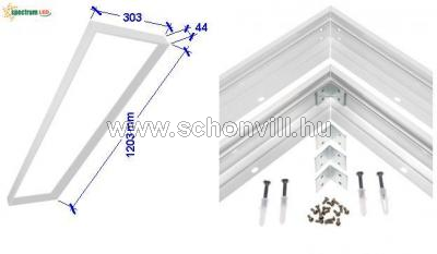 SPECTRUM ACC035011_FRAME Szerelőkeret 1200x300mm-es LED panelekhez 1.