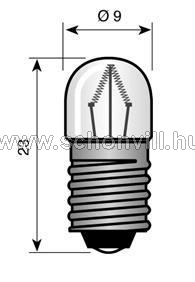 WB 241073 12V 250mA (3W) E10 izzó 2000h T9 Ø9x23mm 1.