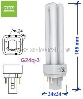 NBB 222110 KLD-D/E 26W/840 G24q-3 NW 4000°K G24q-3 1830lm 12000h kompakt fénycső 4-pin 1.