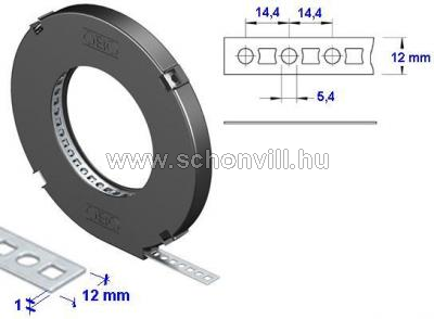 5055 I12 FS szerelőszalag, 12x1mm, FS szalaghorganyzott, DIN EN 10147 1.