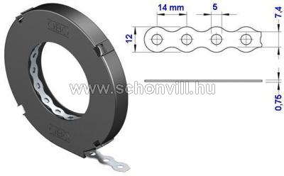 OBO 1475622 5062 LI12 12 szerelőszalag, 12x0,75mm, 10m, FS szalaghorganyzott, DIN EN 10147 1.