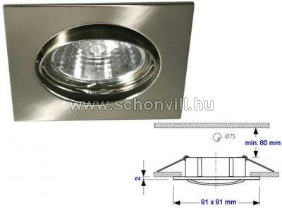 KANLUX 2553 CTX-DT10-C/M matt króm mennyezetbe süllyeszthető lámpatest GX5,3 foglalattal 1.