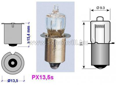 ORBITEC H05310 2.8V P13.5S 850mA halogén izzó 1.