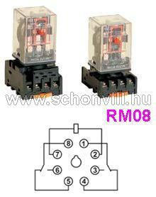 Ipari relé 230 V AC 2 váltóérintk., 230 V AC/ 28 V DC/ 3 A 1.