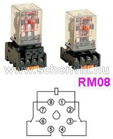 Ipari relé 12 V DC 2 váltóérintk., 230 V AC/ 28 V DC/ 3 A 1.