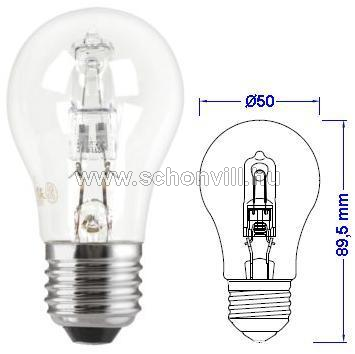 Halogén normál izzó TU 100W HALO A/CL/E27 230V GE BX 1/10 1.