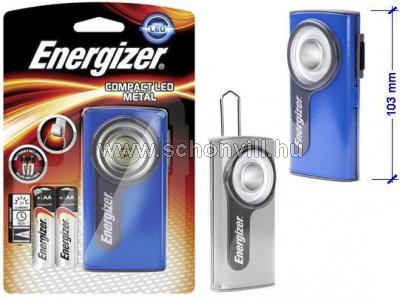 ENERGIZER Compact Metal LED lapostok elemlámpa 2xAA 28lm 40m 1.