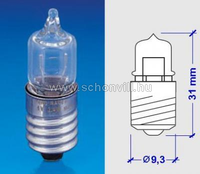 Narva 382125 halogén zseblámpa izzó 6V 0,85A (850mA) 5,4W E10 foglalattal 1.