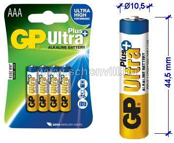 GP ultra+ AAA (LR03) 1,5V elem 1.