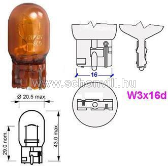 NARVA W17632A 12V 21W W3x16d, 