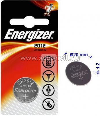 ENERGIZER CR 2012 lítium gombelem 3V 55mAh 1db/bl. 1.