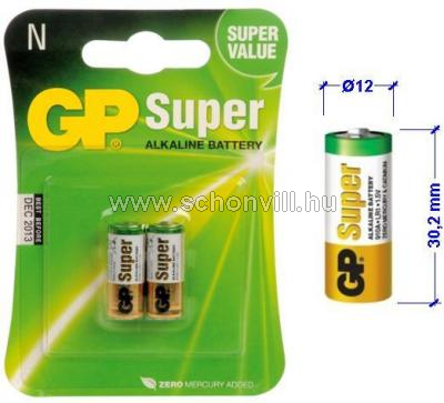 EMOS B1305 GP speciális elem LR1 910A 2BL 1,5V 885mAh Ø12x30,2mm 1.