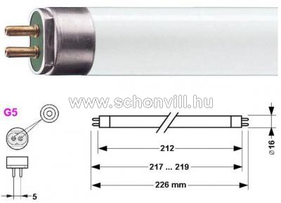 SYLVANIA F6W/T5/BL368 BLACKLIGHT 6W G5 rovarcsapda fénycső 1.