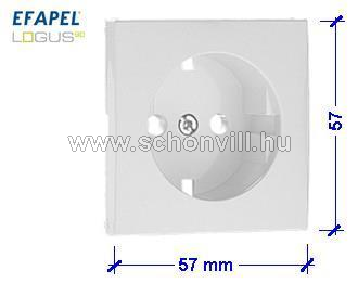 LOGUS 90631 TBR Fedél 2P+F csatlakozó aljzathoz, fehér 1.