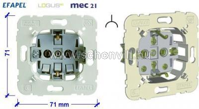 EFAPEL LOGUS MEC 21131 2P+F csatlakozó aljzat betét 250V~; 16A 1.