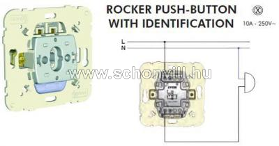 MEC 21155 - Nyomógomb élvilágítással 250V AC; 10A 1.