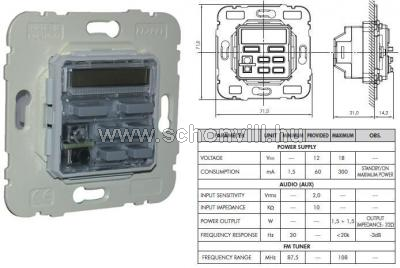 MEC 21370 - 1csatornás sztereó FM tuner betét 1.