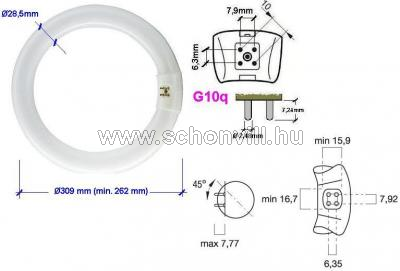 SYLVANIA FC32/840 T9 Circline Plus körfénycső 32W 4000°K (840) G10q 1.