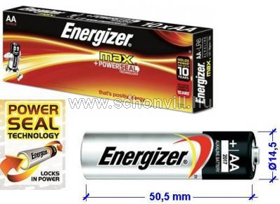 ENERGIZER MAX AA LR6 E91 1,5V alkáli ceruza elem 10db/doboz 1.