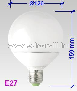 NBB 250590020 LQ2 LED G120 240V 18W E27 3000°K gömb formájú LED izzó 1.