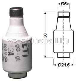 ETI 2312401 DII gG 2A 500VAC / 250VDC 50kA D-rendszerű kisfeszültségű olvadóbetét 1.