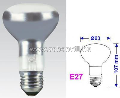 NBB 354001000 R63 40W 240V E27 matt spot fényforrás 1000h Ø63x107mm 1.