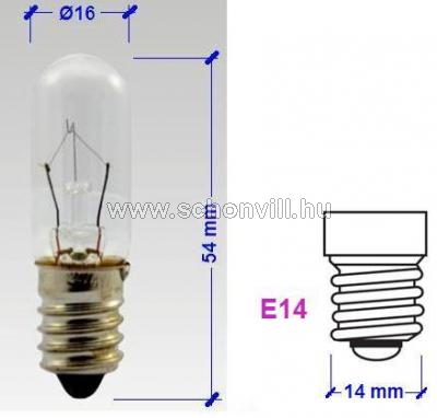 NBB 373430000 csőbúrás izzó ARN 24V 25W E14 Ø16x54mm 2000h 1.