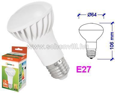 SPECTRUM 13990 LED R63 230V 8W E27 630lm WW (meleg fehér) 17000h Ø63x106mm 110° 1.