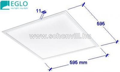 EGLO 96153 Salobrena LED-es álmennyezeti panel 40W,4300lm, 59,5x59,5cm NW 4000°K 5 év garancia 1.