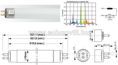 NBB 108013000 LT 13W T5/865 fénycső 12000h 6500°K G5 Ø16x517mm 1.