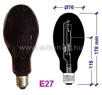 SYLVANIA 0023970 HSW 125W 125V E27 2000h BLB Mercury Blacklight izzó 1.