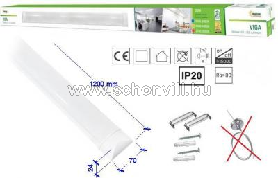 SPECTRUM SLI045002NW_BZ VIGA LED-es lapos fali lámpatest 230V 32W NW natúr fehér 3000lm IP20 17000h 1.