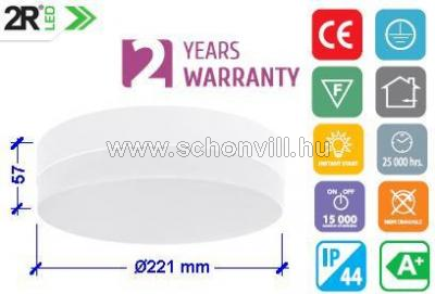 2R FSL DELUX R206 24W OM 24W 4000K felületre szerelhető kerek mélysugárzó IP44 1.