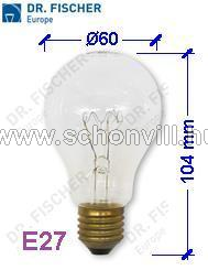 Dr.Fischer 824710033620 A60 125-135V 100W E27 8000h 800lm TRAFFIC SIGNAL izzó 1.